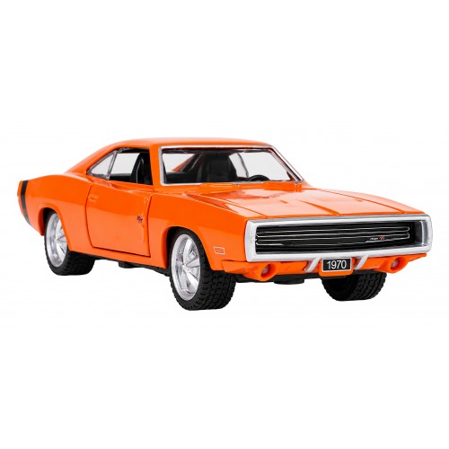 Kovové auto 1:36 1970 Dodge Charger R/T oranžové RASTAR
