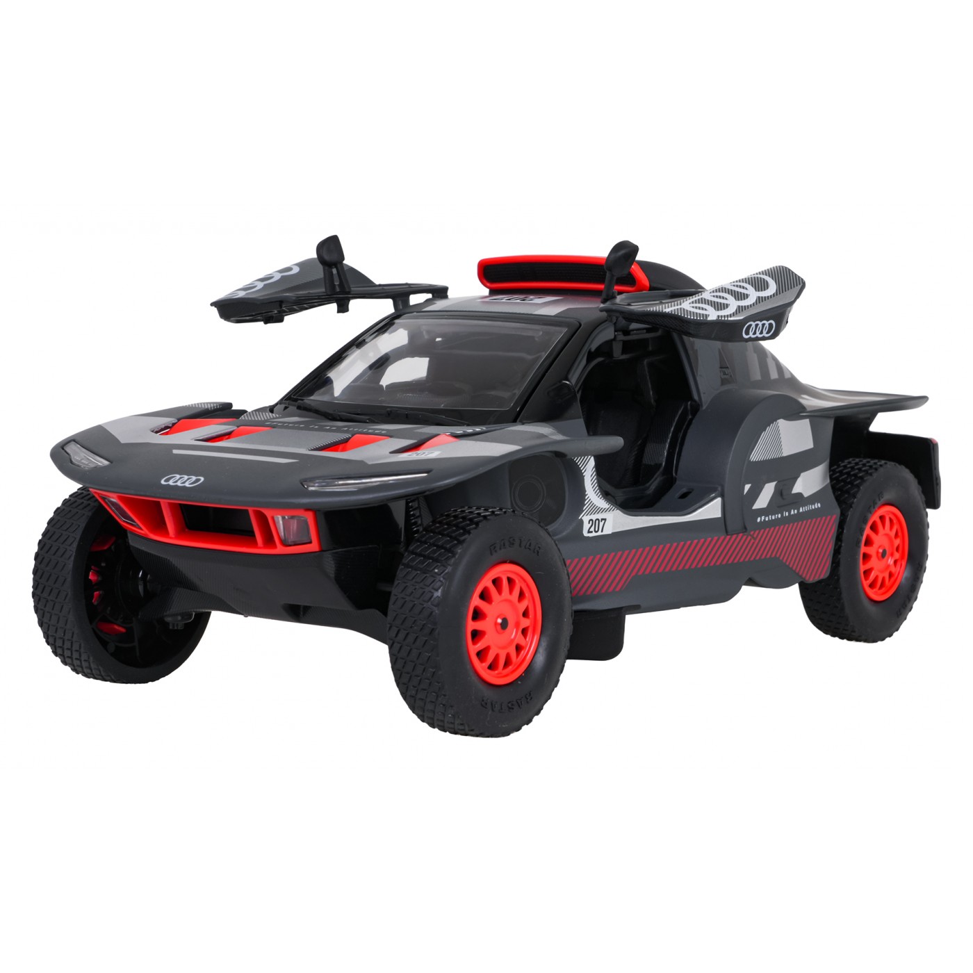 Kovové auto 1:32 AUDI RS Q e-tron sivé RASTAR