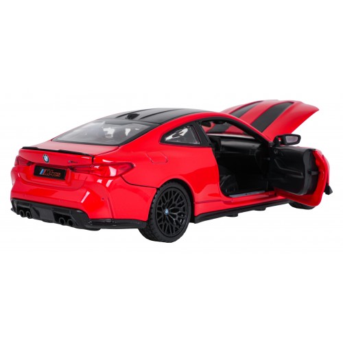 Kovové auto 1:24 BMW M4 CS červené RASTAR