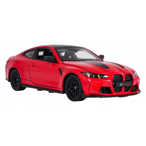 Kovové auto 1:24 BMW M4 CS červené RASTAR