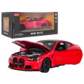 Kovové auto 1:24 BMW M4 CS červené RASTAR