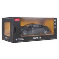 Kovové auto 1:24 BMW i8 čierne RASTAR