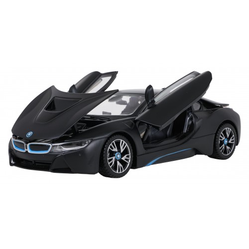 Kovové auto 1:24 BMW i8 čierne RASTAR