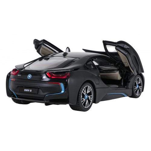 Kovové auto 1:24 BMW i8 čierne RASTAR