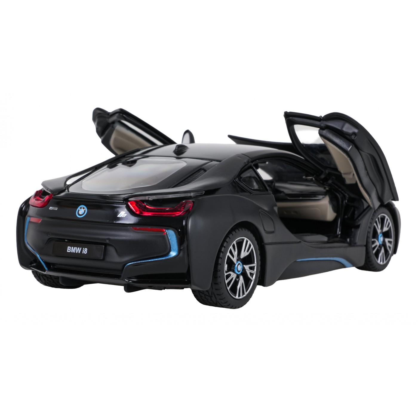 Kovové auto 1:24 BMW i8 čierne RASTAR