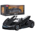 Kovové auto 1:24 BMW i8 čierne RASTAR