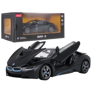 Kovové auto 1:24 BMW i8 čierne RASTAR