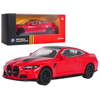 Kovové auto 1:43 BMW M4 CS červené RASTAR