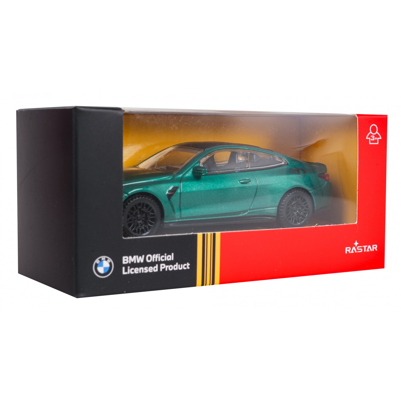 Kovové auto 1:43 BMW M4 CS zelené RASTAR