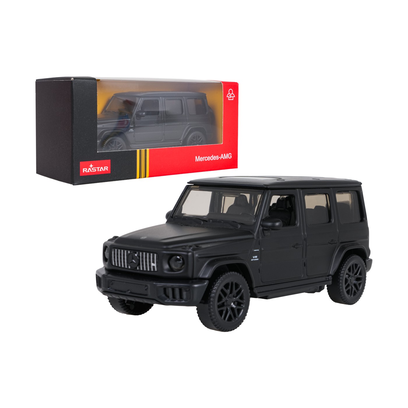 Kovové auto 1:43 Mercedes AMG G63 čierne RASTAR