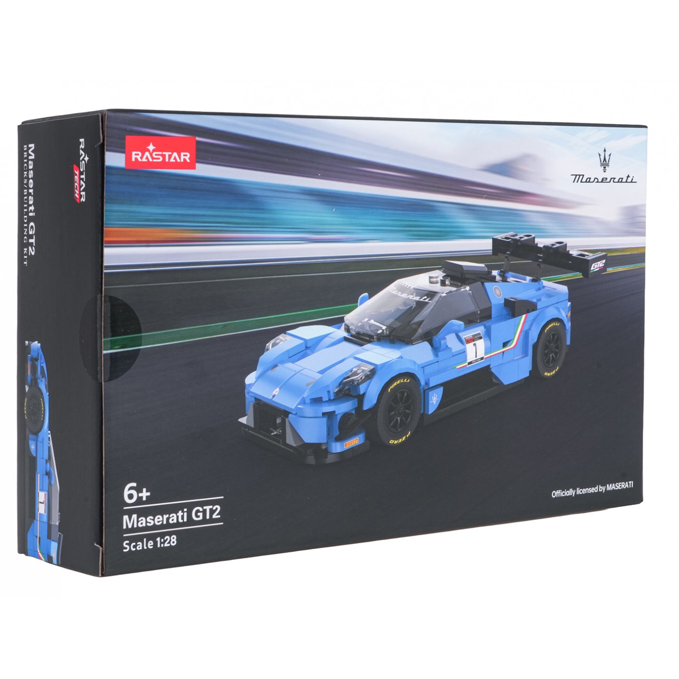 Autobloky 1:28 Maserati MC20 GT2 modrá RASTAR