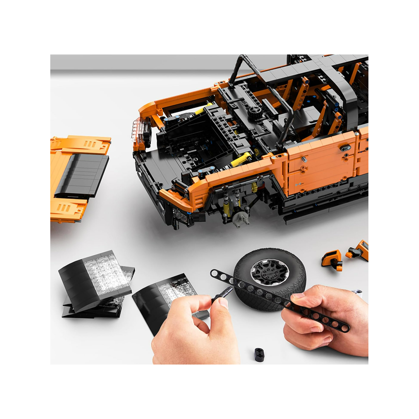 Bloky R/C Auto 1:10 Hummer EV Orange RASTAR