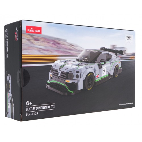 Autobloky 1:29 Bentley Continental GT3 sivý RASTAR