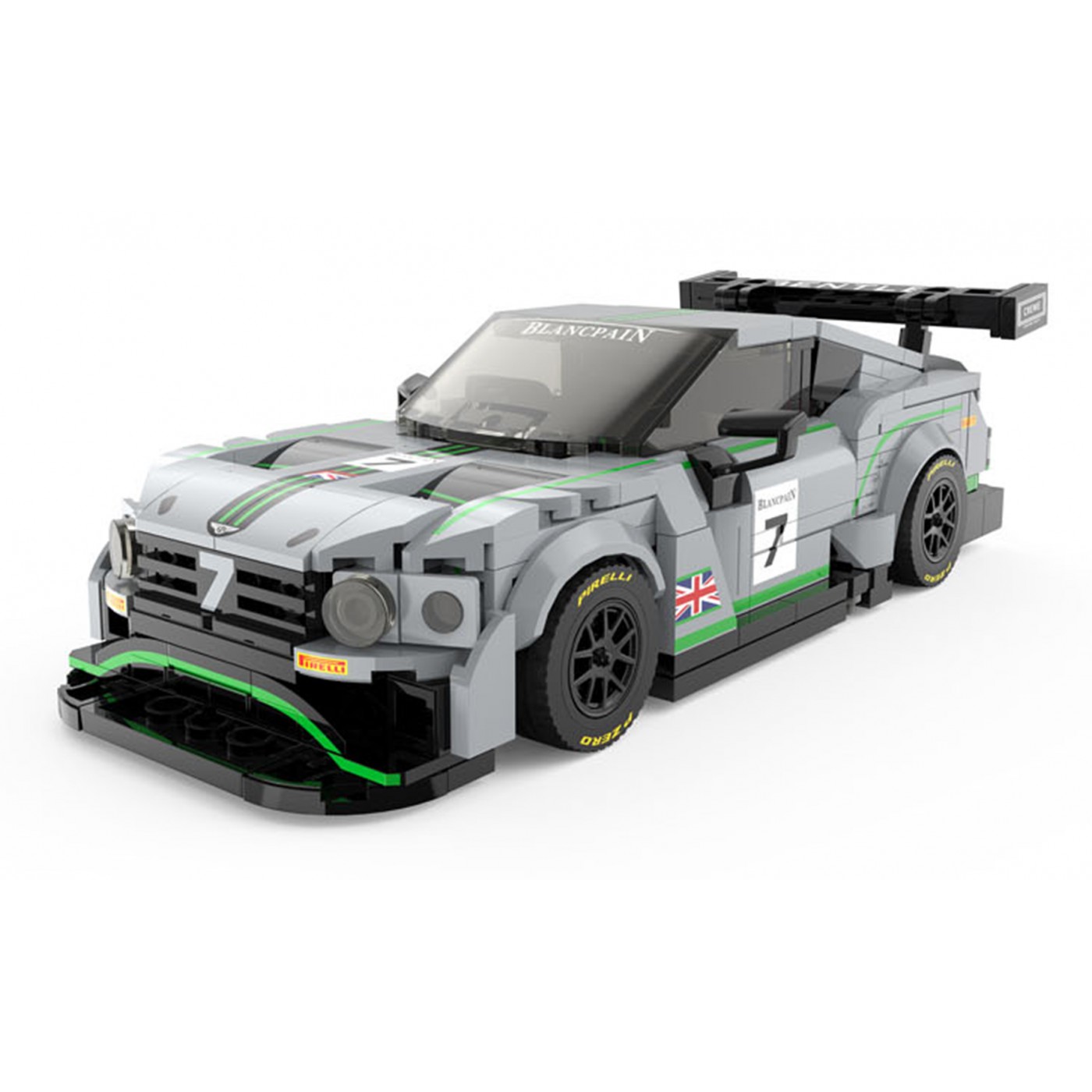 Autobloky 1:29 Bentley Continental GT3 sivý RASTAR