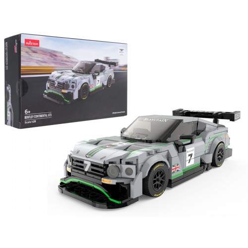 Autobloky 1:29 Bentley Continental GT3 sivý RASTAR