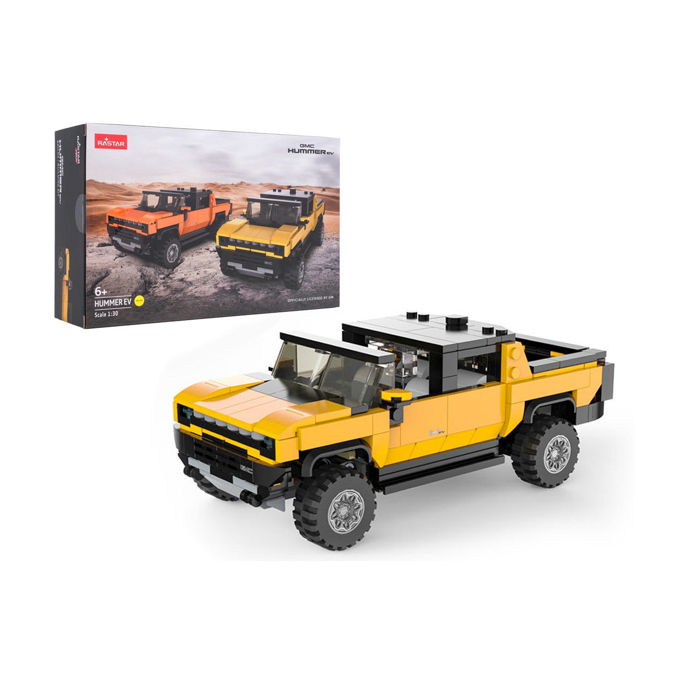 Autobloky 1:30 Hummer EV Žltý RASTAR