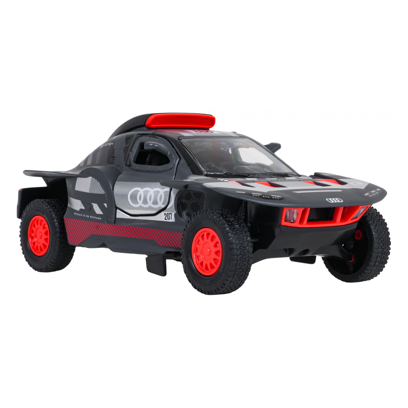 Kovové auto 1:24 AUDI RS Q e-tron sivé RASTAR