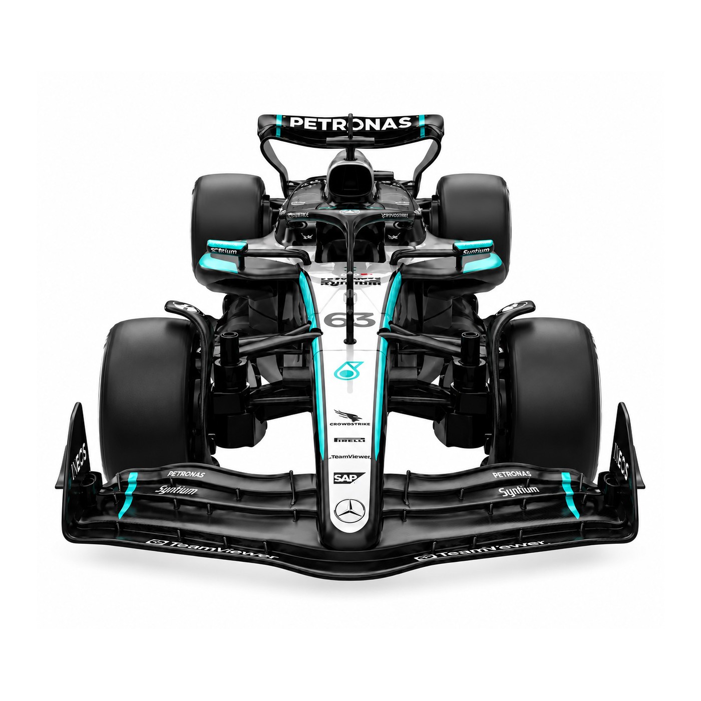 Stavebnica RC auta Mercedes-AMG F1 W16 E Performance 1:16 čierna RASTAR