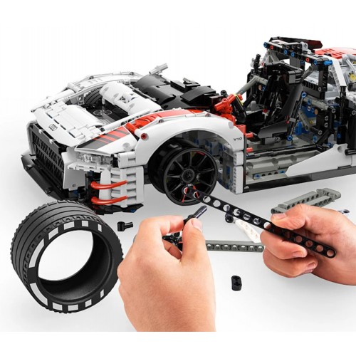 Autobloky 1:8 Audi R8 LMS GT3 biele RASTAR