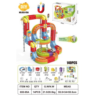 Magnetické farebné železnice 140el.