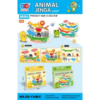 Zvieracia arkádová hra Jenga Duck Duck Edition