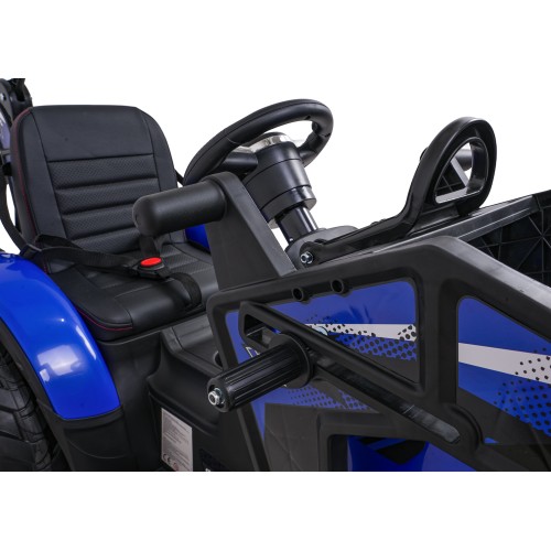 Traktor s prívesom 720-T modrý