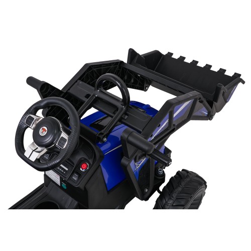 Traktor s prívesom 720-T modrý