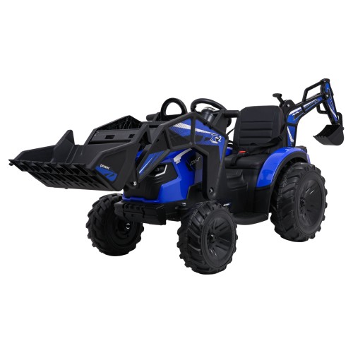 Traktor s prívesom 720-T modrý