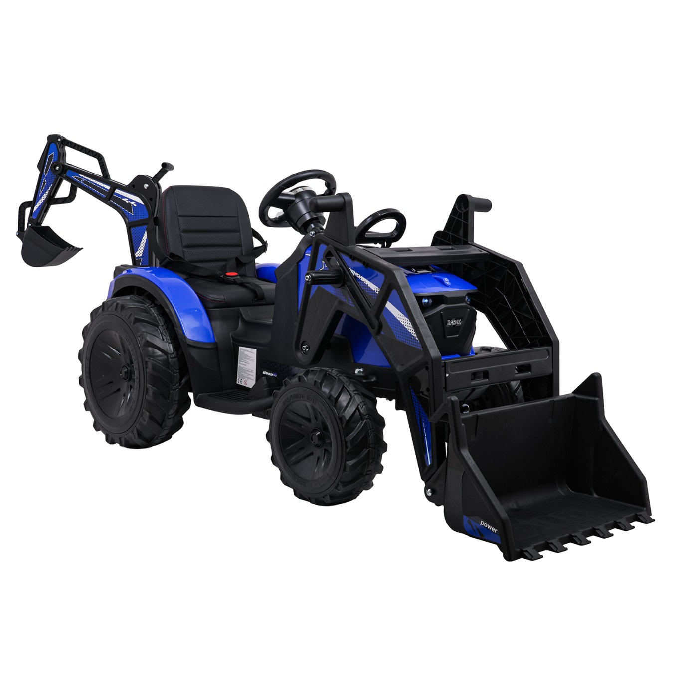 Traktor s prívesom 720-T modrý