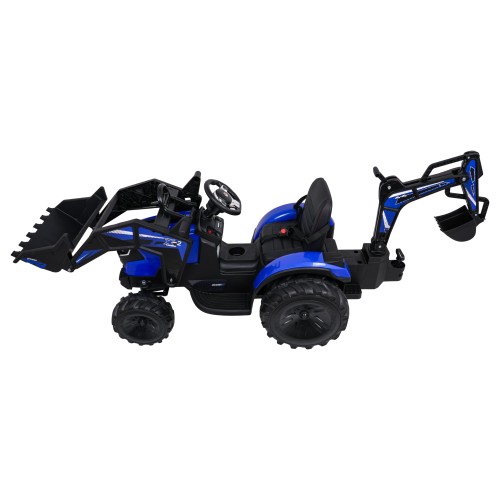 Traktor s prívesom 720-T modrý
