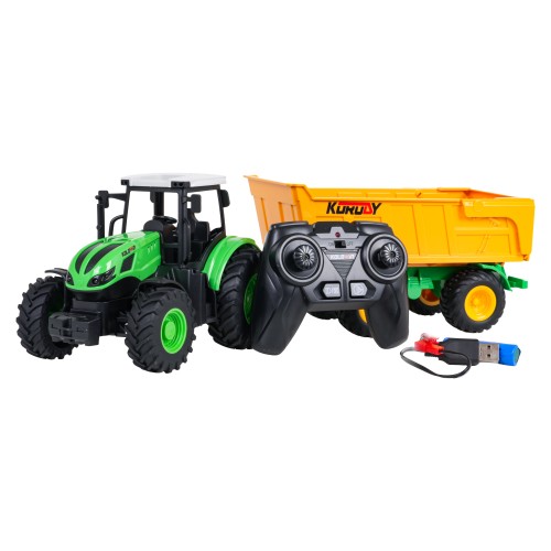 Ťahač s otvárateľným žltým návesom R/C 1:24