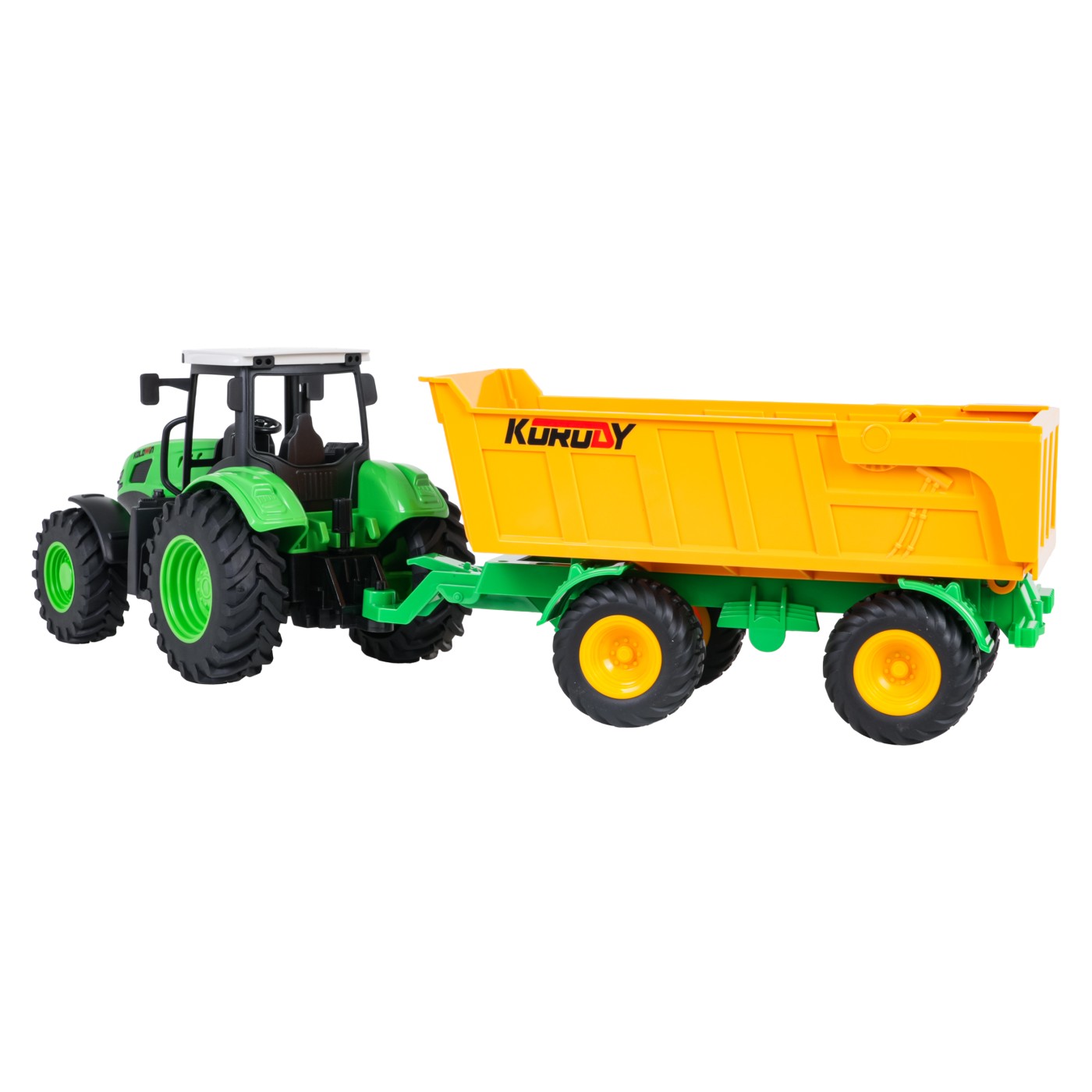 Ťahač s otvárateľným žltým návesom R/C 1:24