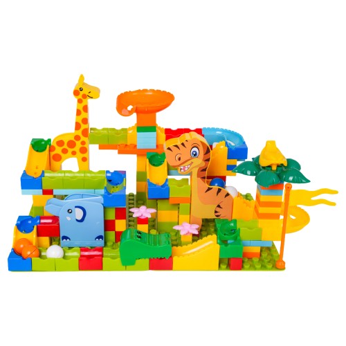 Guľôčková dráha Jungle bricks 200el.