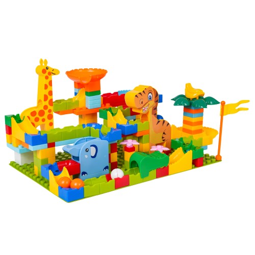 Guľôčková dráha Jungle bricks 200el.