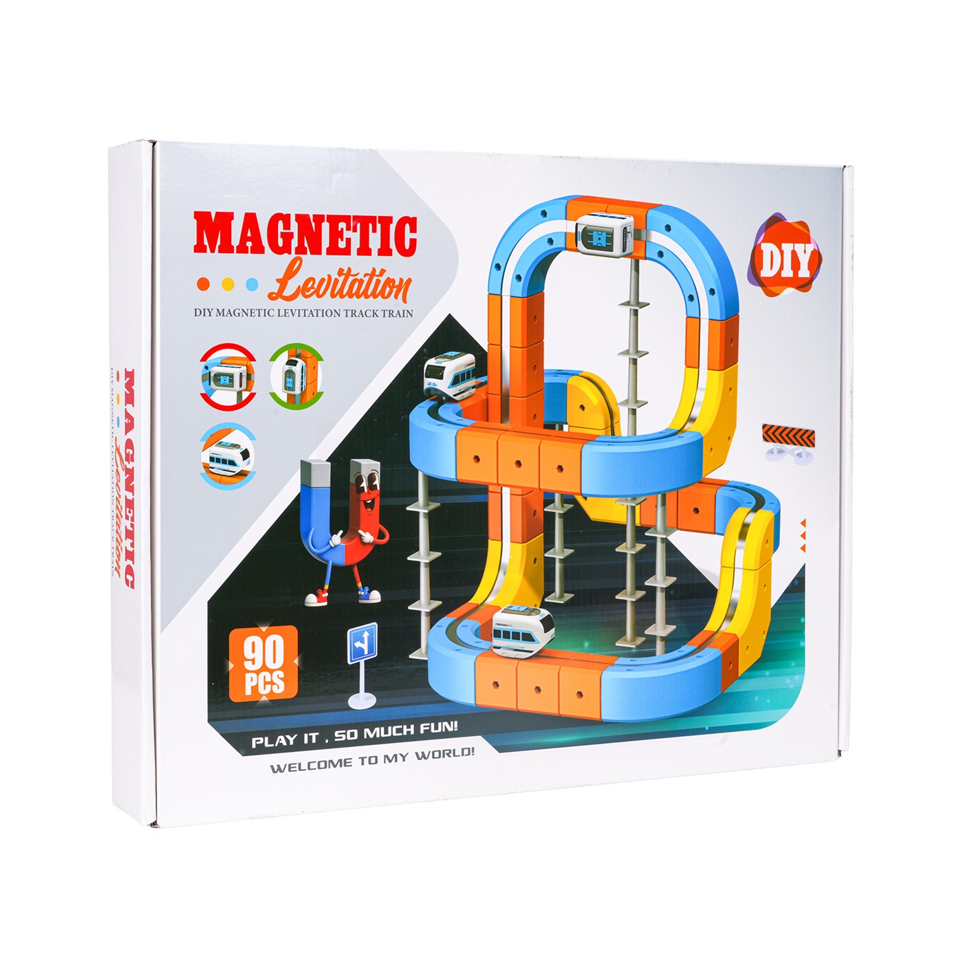 Magnetické farebné železnice 90el.