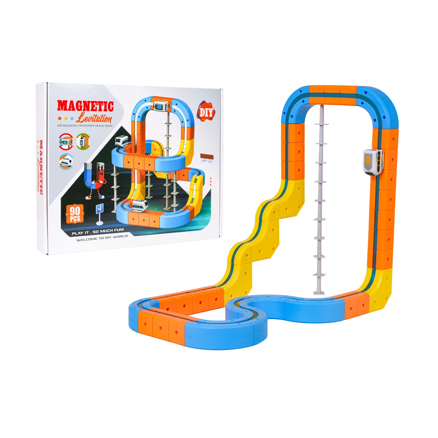 Magnetické farebné železnice 90el.
