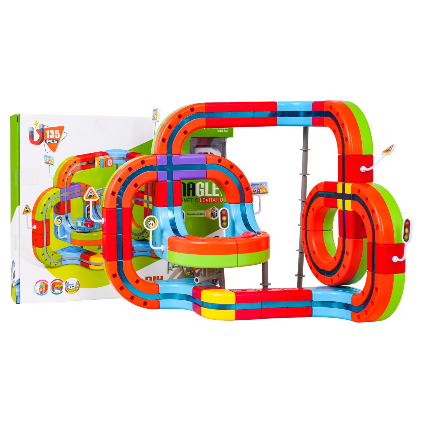 Magnetické farebné železnice 135el.