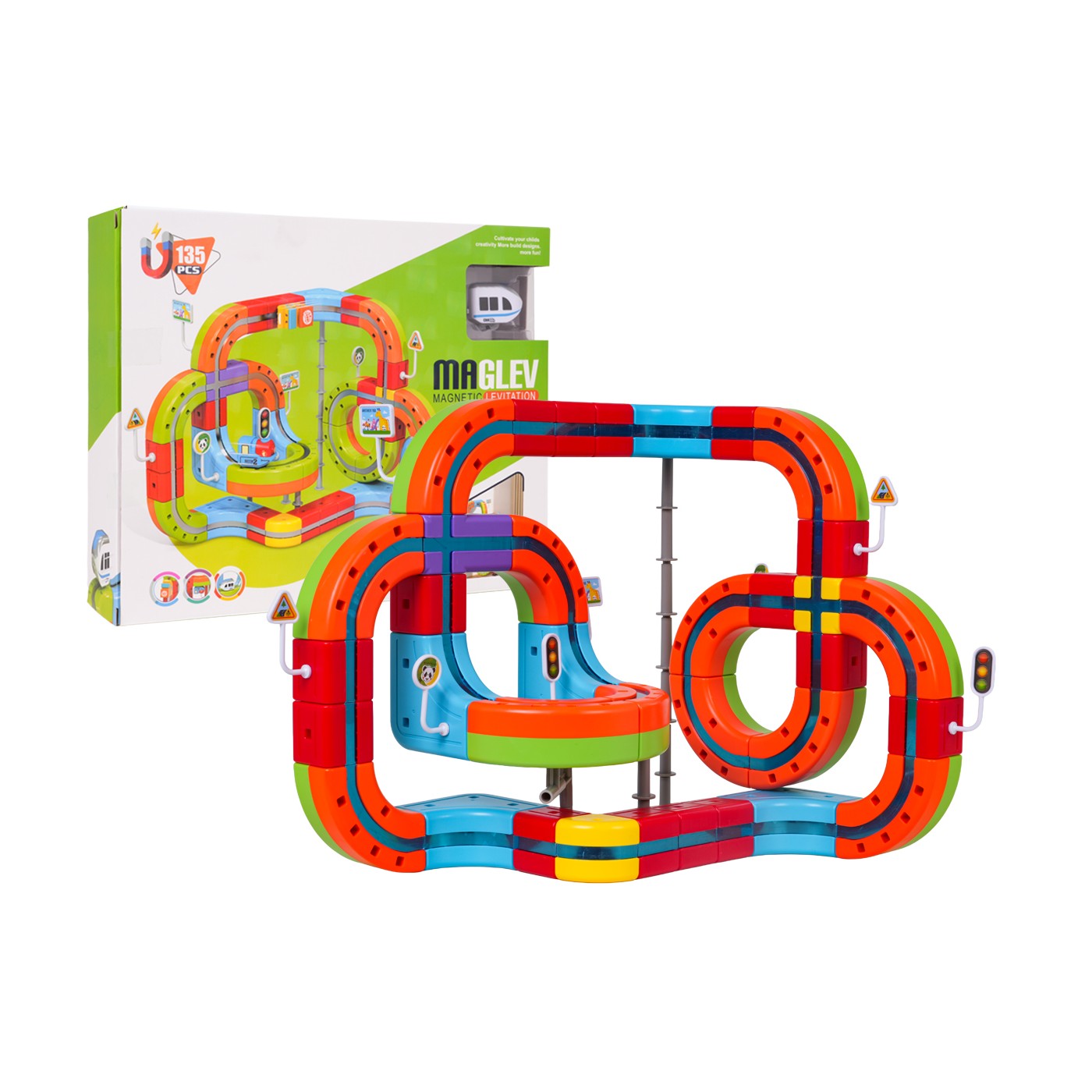 Magnetické farebné železnice 135el.