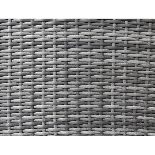 Sada záhradného nábytku 4v1 Technorattan Sivý + Roh + Stôl + 2 Pufy + 15 Vankúšov