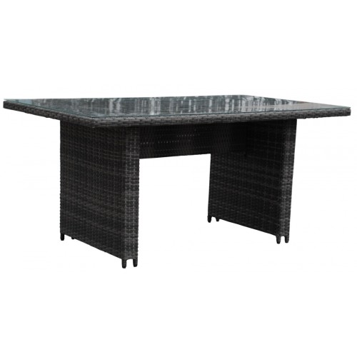 Sada záhradného nábytku 6v1 Technorattan Sivý + Gauč + Vysoký stôl + 2 Kreslá + 2 Pufy + 12 Vankúšov