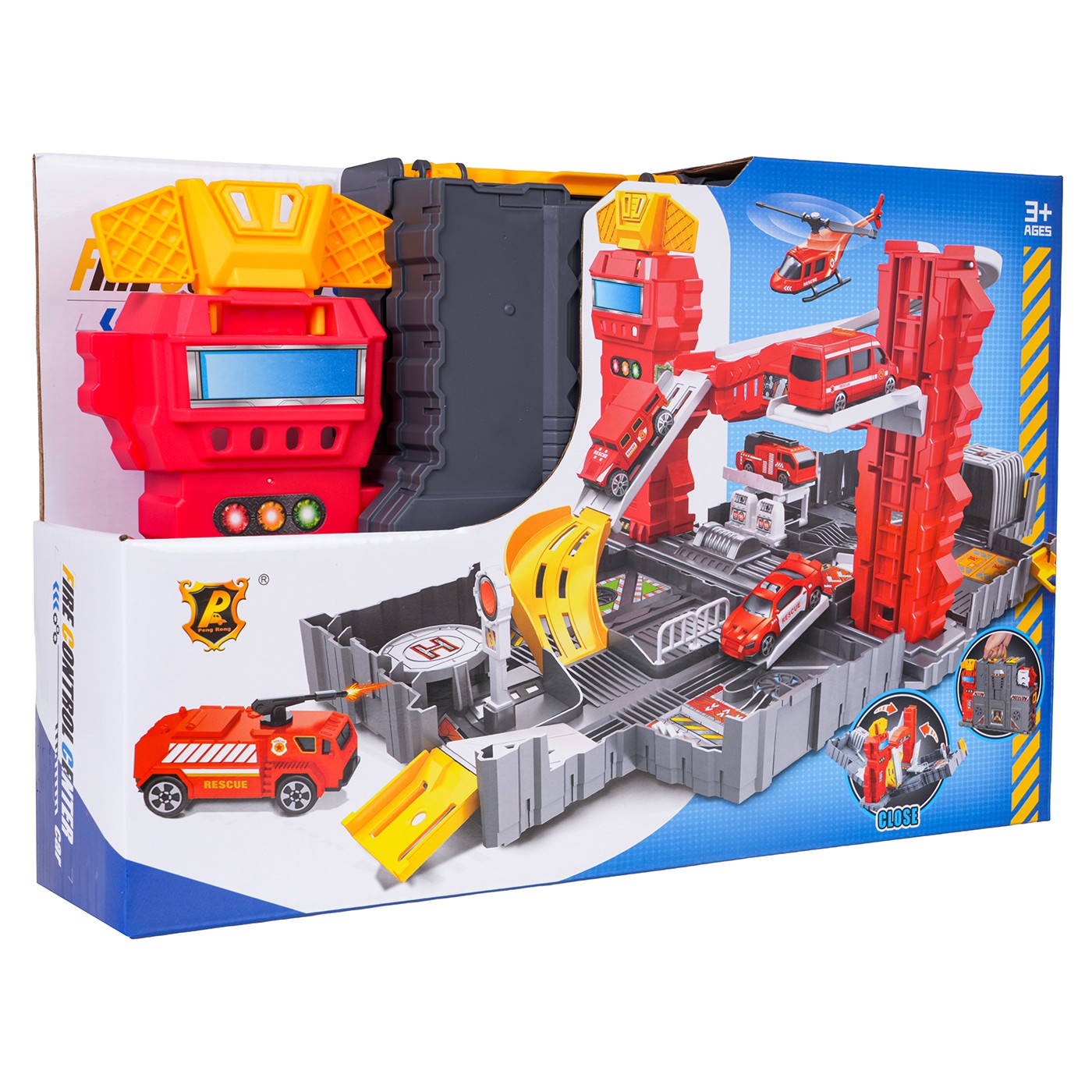 Skladacie parkovisko s kufríkom + príslušenstvo Fire Brigade Edition