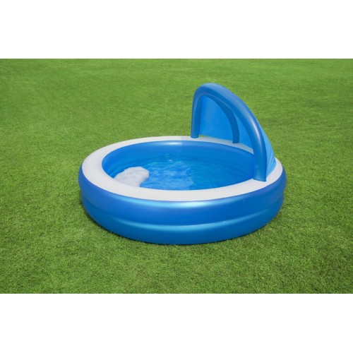 Rodinný nafukovací bazén s baldachýnom 241x140cm BESTWAY + Opravná záplata