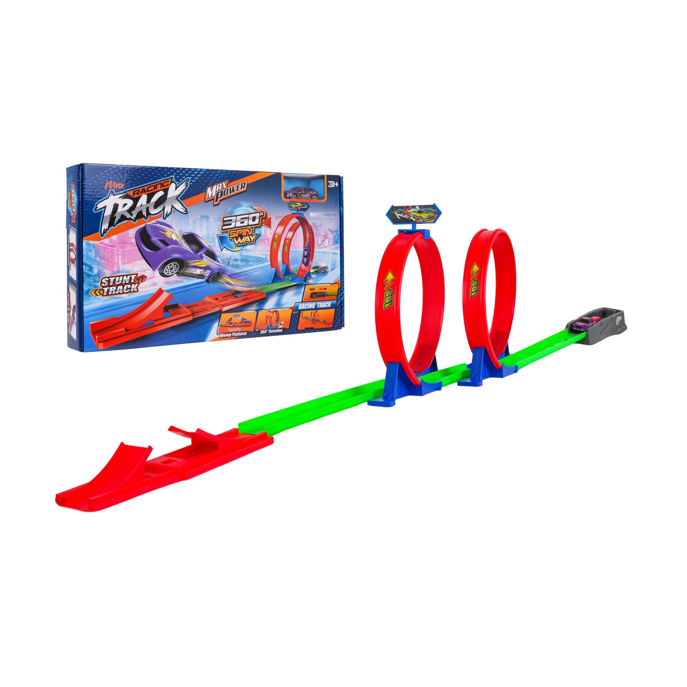 128 cm extrémna dráha + autíčko