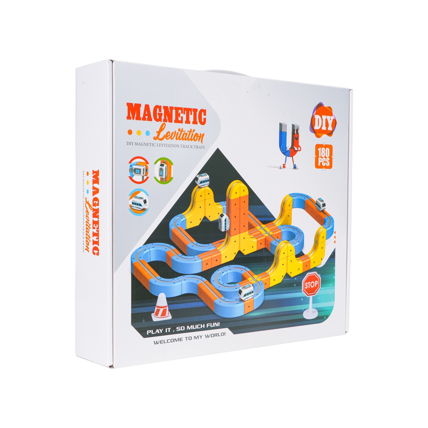 Magnetické farebné železnice 180el.