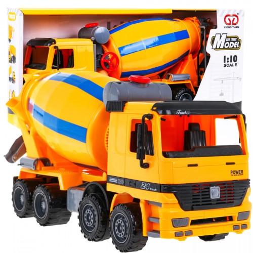 Stavebná betonárka pre deti 3+ Realistický model 1:10 + Pohyblivé časti + Otočná miešačka