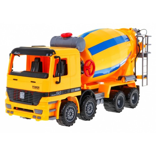 Stavebná betonárka pre deti 3+ Realistický model 1:10 + Pohyblivé časti + Otočná miešačka