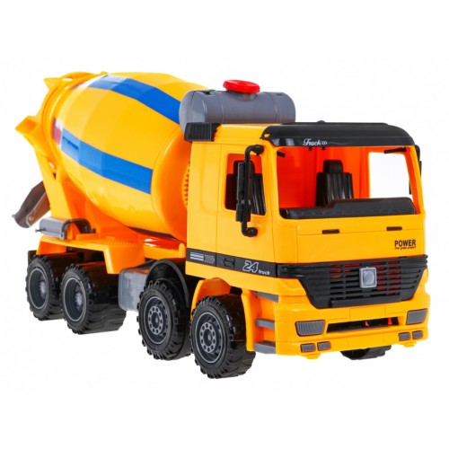 Stavebná betonárka pre deti 3+ Realistický model 1:10 + Pohyblivé časti + Otočná miešačka