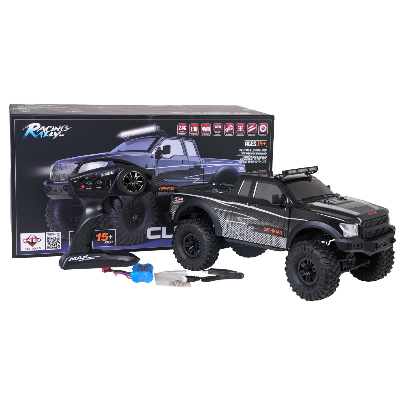 R/C terénne auto CLIMBING BEAST 4x4 1:10 čierna