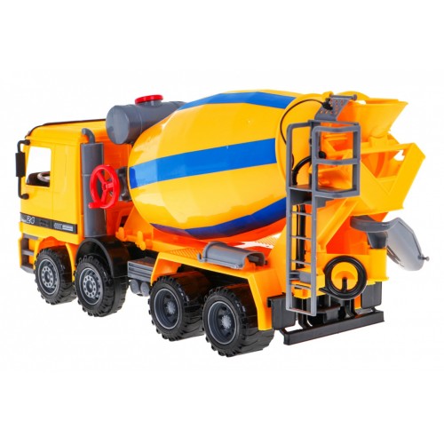 Stavebná betonárka pre deti 3+ Realistický model 1:10 + Pohyblivé časti + Otočná miešačka