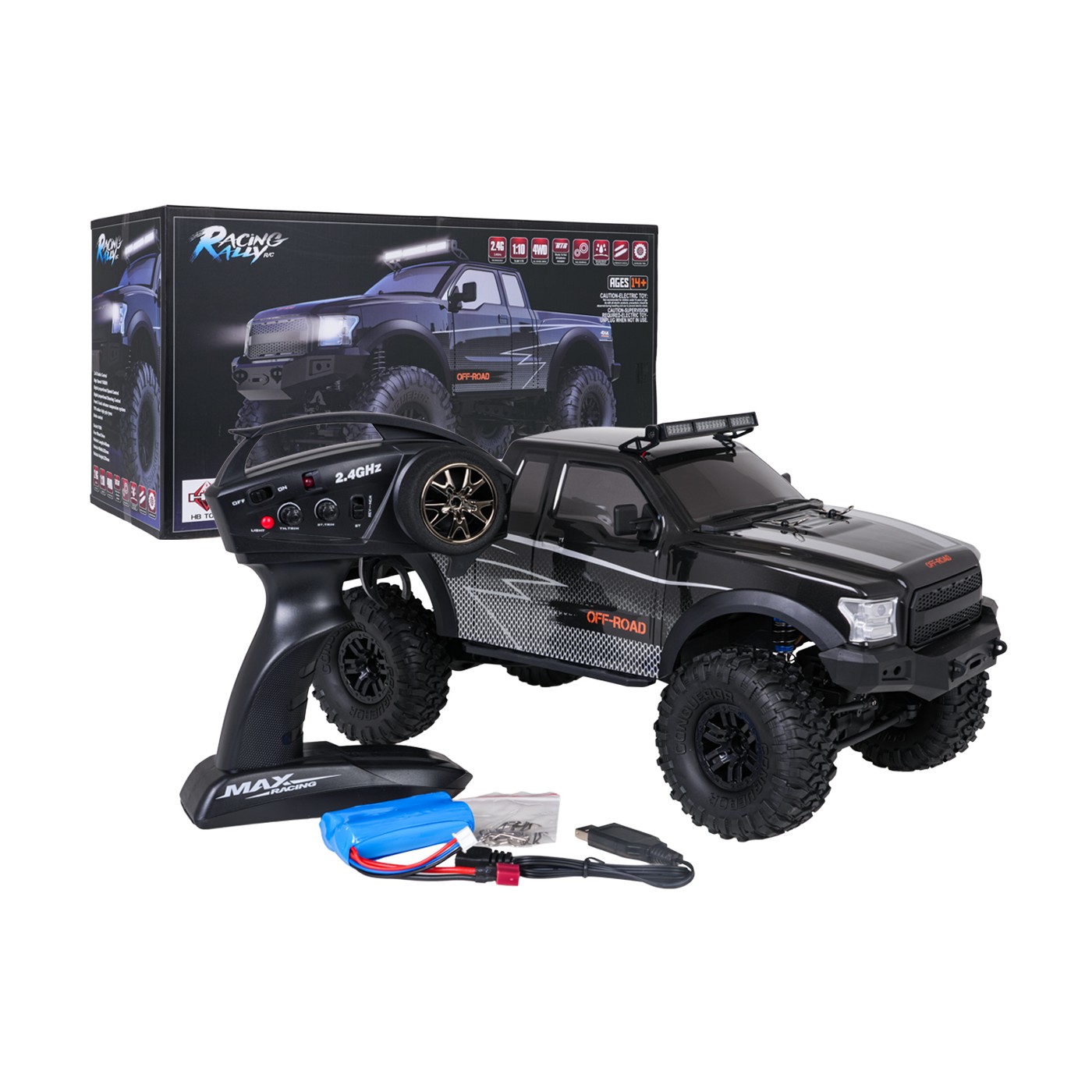 R/C terénne auto CLIMBING BEAST 4x4 1:10 čierna